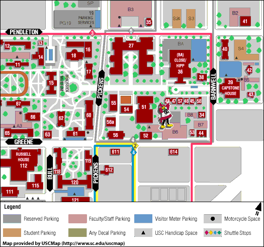 Usc Campus Map Location Of Oiraa